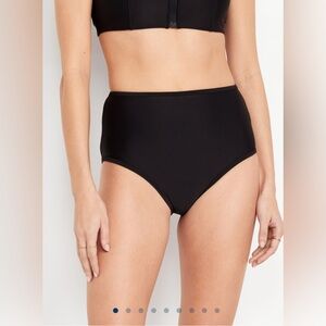 🆕 Old Navy Women’s High-Waisted Matte Surf Bottoms Black L 12-14